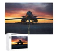 Puzzles pour Adolescents 1000 PCS Air Force B1 Lancer Puzzle pour Adultes Jeux Relaxants Décoration Murale pour Les Joueurs 1000 PCS