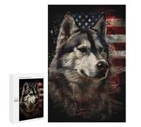 Puzzles pour Adolescents 1000 PCS Alaskan Malamute America Puzzles, Jeux Relaxants, Décoration Intérieure, Cadeaux Et Idées Cadeaux Uniques pour Un Anniversaire 1000 PCS