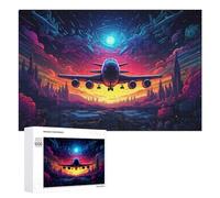 Puzzles pour Adolescents 1000 PCS Alien Spaceship Encounter Puzzles pour Adultes Jeux Relaxants pour S'amuser en Famille Cadeaux De Noël Et d'anniversaire 1000 PCS