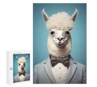 Puzzles pour Adolescents 1000 PCS Alpaca in A Suit Puzzles pour Adolescents, Jouets À Faire Soi-même, Activités Amusantes À La Maison pour Passer Le Temps, 1000 PCS