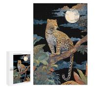 Puzzles pour Adolescents 1000 PCS Amazon Jungle Moonlit Leopard Puzzles pour Adolescents Améliorent La Mémoire Difficiles À Compléter Jeux Stimulants 1000 PCS