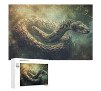 Puzzles pour Adolescents 1000 PCS Amazon Jungle Snake Encounter Puzzle Anti-Stress, Jouet Idéal pour Une Décoration Amusante À La Maison, 1000 PCS