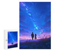 Puzzles pour Adolescents 1000 PCS Anime Couple Under Stars Puzzles Jeux De Détente Décoration Parfaite Cadeaux Uniques d'anniversaire Et De Noël 1000 PCS