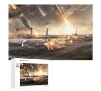 Puzzles pour Adolescents 1000 PCS Apocalyptic Airport Puzzles pour Adultes Jeux Relaxants, Amusants Et Humoristiques, Stimulants À Compléter 1000 PCS
