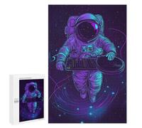 Puzzles pour Adolescents 1000 PCS Astronaut DJ in Space Puzzles pour Adolescents, Jouets Anti-Stress, Décoration Murale, Cadeaux d'anniversaire Et De Noël Uniques 1000 PCS