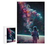 Puzzles pour Adolescents 1000 PCS Astronaut in Cosmic Dance Puzzles pour Adultes Jouets Anti-Stress pour S'amuser en Famille Interaction Parent-Enfant 1000 PCS
