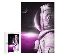 Puzzles pour Adolescents 1000 PCS Astronaut with Spacesuit Puzzles pour Adolescents Jeux Relaxants Assemblage De Motifs Cadeaux Uniques d'anniversaire Et De Noël 1000 PCS