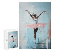Puzzles pour Adolescents 1000 PCS Ballet Dancer in Pink Tutu Serene Elegance Ballerinas Reflection Puzzles pour Adultes - Jeu Manuel Anti-Stress - Cadeaux Uniques pour Anniversaire Et Noël 1000 PCS