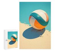 Puzzles pour Adolescents 1000 PCS Beach Volleyball Puzzles pour Adolescents, Jouets Anti-Stress, Décoration Murale, Cadeaux d'anniversaire Et De Noël Uniques 1000 PCS