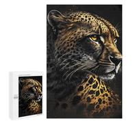 Puzzles pour Adolescents 1000 PCS Black Cheetah Puzzles pour Adolescents, Jouets Anti-Stress, Décoration Murale, Cadeaux d'anniversaire Et De Noël Uniques 1000 PCS