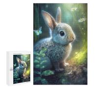 Puzzles pour Adolescents 1000 PCS Bunny at The Forest Jeu De Puzzle Familial Décoration Parfaite Cadeaux Uniques pour Un Anniversaire Et Noël 1000 PCS