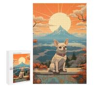Puzzles pour Adolescents 1000 PCS Chihuahua Mount Fuji Puzzles pour Adultes Jeux Relaxants pour S'amuser en Famille Cadeaux De Noël Et d'anniversaire 1000 PCS