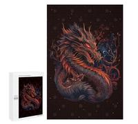 Puzzles pour Adolescents 1000 PCS Chinese New Year Dragon Puzzles, Jeux Amusants, Assemblage De Motifs, Cadeaux Uniques d'anniversaire Et De Noël 1000 PCS