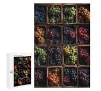 Puzzles pour Adolescents 1000 PCS Colorful Grapes Variety Pack Jeu De Puzzle Familial Décoration Parfaite Cadeaux Uniques pour Un Anniversaire Et Noël 1000 PCS