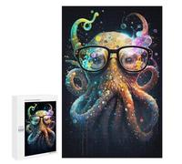Puzzles pour Adolescents 1000 PCS Colorful Octopus Art Print-16 Puzzles pour Adultes Assemblage De Modèles De Puzzles Défi À Réaliser Soirée Jeux Et Divertissement en Famille 1000 PCS