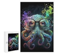 Puzzles pour Adolescents 1000 PCS Colorful Octopus Art Print-6 Puzzles pour Adolescents - Jeu Familial - Décoration Murale - Interaction Parent-Enfant 1000 PCS
