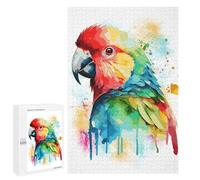 Puzzles pour Adolescents 1000 PCS Colorful Parrot Painting Puzzles, Jeux Amusants, Assemblage De Motifs, Cadeaux Uniques d'anniversaire Et De Noël 1000 PCS