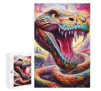 Puzzles pour Adolescents 1000 PCS Colorful Serpent Artwork Puzzles pour Adultes Jeux Relaxants Découpe De Précision Jeu Stimulant Cadeaux 1000 PCS