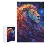 Puzzles pour Adolescents 1000 PCS Cosmic Lion Majesty Puzzles pour Adultes Activités Familiales Interaction Parent-Enfant Jeu Au Design Élégant 1000 PCS