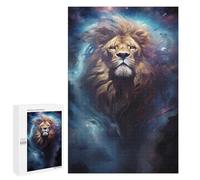 Puzzles pour Adolescents 1000 PCS Cosmic Lion Majesty Puzzles pour Adultes Activités Familiales Interaction Parent-Enfant Jeu Au Design Élégant 1000 PCS