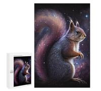 Puzzles pour Adolescents 1000 PCS Cosmic Squirrel Art Print-7 Jeu De Puzzle Familial Décoration Parfaite Cadeaux Uniques pour Un Anniversaire Et Noël 1000 PCS