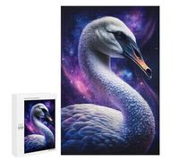 Puzzles pour Adolescents 1000 PCS Cosmic Swan Art Print-6 Puzzles pour Adultes Assemblage De Modèles De Puzzles Défi À Réaliser Soirée Jeux Et Divertissement en Famille 1000 PCS