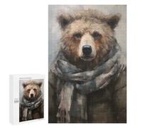 Puzzles pour Adolescents 1000 PCS Cuddly Brown Bear Puzzles pour Adultes Jeux Familiaux pour S'amuser en Famille Offrez des Cadeaux pour Toute La Famille 1000 PCS