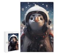 Puzzles pour Adolescents 1000 PCS Cute Astronaut Penguin Puzzles pour Adolescents, Jouets Anti-Stress, Décoration Murale, Cadeaux d'anniversaire Et De Noël Uniques 1000 PCS