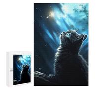 Puzzles pour Adolescents 1000 PCS Cute Cat Kitten Firefly Puzzles pour Adultes Jouets Anti-Stress Améliorent La Mémoire Difficiles Et Stimulants 1000 PCS