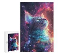 Puzzles pour Adolescents 1000 PCS Cute Galaxy Cat Puzzles, Jeux Relaxants, Décoration Intérieure, Cadeaux Et Idées Cadeaux Uniques pour Un Anniversaire 1000 PCS