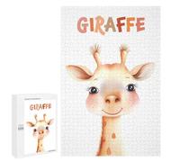 Puzzles pour Adolescents 1000 PCS Cute Giraffe Animal Nursery Puzzle pour Adultes Jeux Relaxants Décoration Murale pour Les Joueurs 1000 PCS