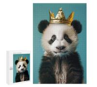 Puzzles pour Adolescents 1000 PCS Cute Panda King Puzzles pour Adolescents, Jouets Anti-Stress, Décoration Murale, Cadeaux d'anniversaire Et De Noël Uniques 1000 PCS