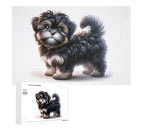 Puzzles pour Adolescents 1000 PCS Cute Shih Tzu Puppy Puzzle Anti-Stress, Jouet Idéal pour Une Décoration Amusante À La Maison, 1000 PCS