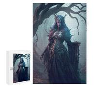 Puzzles pour Adolescents 1000 PCS Dark Forest Mystic Puzzles pour Adultes Jeu De Réflexion Décoration Intérieure Activités Amusantes À La Maison 1000 PCS