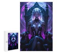 Puzzles pour Adolescents 1000 PCS Dark Queen on Throne Jeu De Puzzle Familial Décoration Parfaite Cadeaux Uniques pour Un Anniversaire Et Noël 1000 PCS