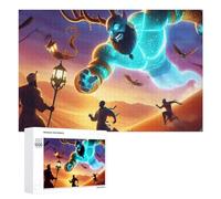 Puzzles pour Adolescents 1000 PCS Desert Monster Chase Adventure Puzzle Anti-Stress, Jouet Idéal pour Une Décoration Amusante À La Maison, 1000 PCS