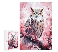 Puzzles pour Adolescents 1000 PCS Eagle Owl Cherry Blossom Puzzles, Jeux Relaxants, Décoration Intérieure, Cadeaux Et Idées Cadeaux Uniques pour Un Anniversaire 1000 PCS