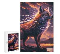 Puzzles pour Adolescents 1000 PCS Electric Fox Nature's Power Casse-têtes pour Adultes Jeu De Réflexion Assemblage De Motifs Interaction Parent-Enfant 1000 PCS