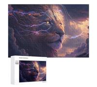 Puzzles pour Adolescents 1000 PCS Electric Lion Artwork -1 Puzzles, Jeux Relaxants, Décoration Intérieure, Cadeaux Et Idées Cadeaux Uniques pour Un Anniversaire 1000 PCS