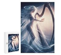 Puzzles pour Adolescents 1000 PCS Enchanted Harp Fantasy Art Puzzles pour Adultes Assemblage De Modèles De Puzzles Défi À Réaliser Soirée Jeux Et Divertissement en Famille 1000 PCS
