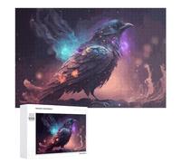 Puzzles pour Adolescents 1000 PCS Enchanted Raven in Mystic Light Puzzles pour Adultes Jeu De Réflexion Décoration Intérieure Activités Amusantes À La Maison 1000 PCS