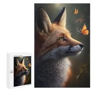 Puzzles pour Adolescents 1000 PCS Fox Fantasy Butterfly Casse-têtes pour Adultes Jeu De Réflexion Assemblage De Motifs Interaction Parent-Enfant 1000 PCS