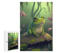 Puzzles pour Adolescents 1000 PCS Frog Cartoon Animal Puzzles, Jeux Relaxants, Décoration Intérieure, Cadeaux Et Idées Cadeaux Uniques pour Un Anniversaire 1000 PCS