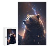 Puzzles pour Adolescents 1000 PCS Galactic Bear Majesty -1 Puzzles Jeux De Détente Décoration Parfaite Cadeaux Uniques d'anniversaire Et De Noël 1000 PCS