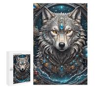 Puzzles pour Adolescents 1000 PCS Galactic Shaman Wolf Puzzles pour Adultes Jeux Relaxants, Amusants Et Humoristiques, Stimulants À Compléter 1000 PCS