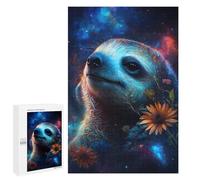 Puzzles pour Adolescents 1000 PCS Galactic Sloth with Flowers -2 Puzzles pour Adolescents Améliorent La Mémoire Difficiles À Compléter Jeux Stimulants 1000 PCS