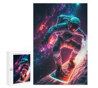 Puzzles pour Adolescents 1000 PCS Galaxy Surfing Astronaut Puzzles, Jeux Relaxants, Décoration Intérieure, Cadeaux Et Idées Cadeaux Uniques pour Un Anniversaire 1000 PCS