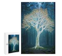 Puzzles pour Adolescents 1000 PCS Glowing Tree in Forest Puzzles pour Adultes Jeux De Société en Famille Améliorer La Mémoire Cadeaux d'anniversaire Uniques 1000 PCS