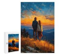 Puzzles pour Adolescents 1000 PCS Golden Horizon - Together Beyond The Silence Puzzles pour Adultes, Jouets Anti-Stress, Activités Amusantes À Faire À La Maison, 1000 PCS