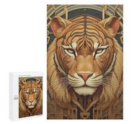 Puzzles pour Adolescents 1000 PCS Golden Tiger Casse-têtes pour Adultes Jeu De Réflexion Assemblage De Motifs Interaction Parent-Enfant 1000 PCS